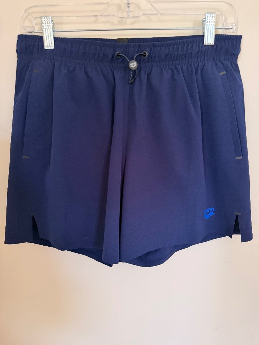 Arena Men's Swim Trunks Navy Blue Quick Dry Beach Trunks Size Small
